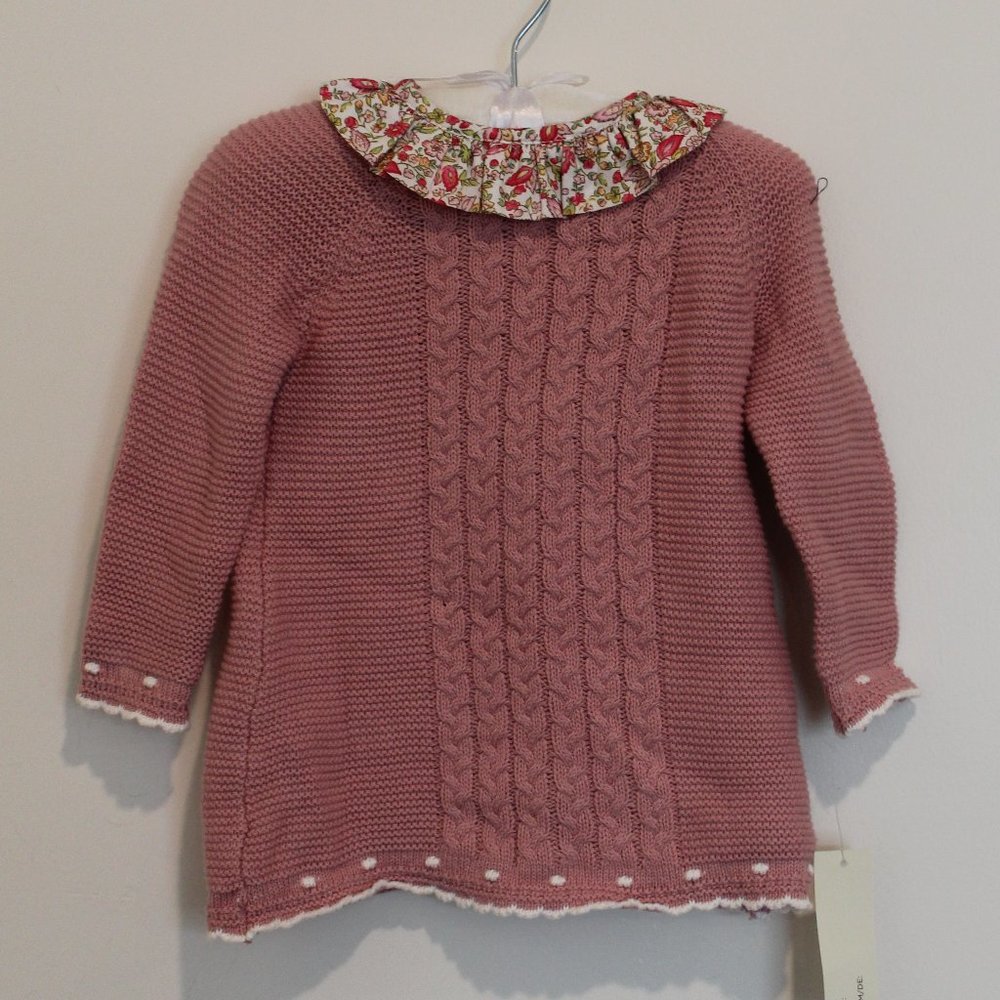 Sweet Knitted Infant Dress